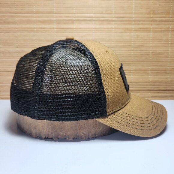 Dickies Men's Hat Cap Two-tone Brown and Black Snapback Mesh Back Truckes Hat - Picture 5 of 9